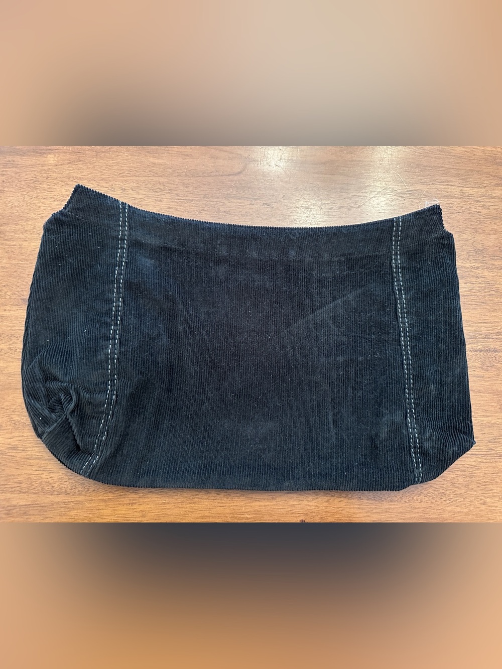thirty-one Black Corduroy Purse Skirt